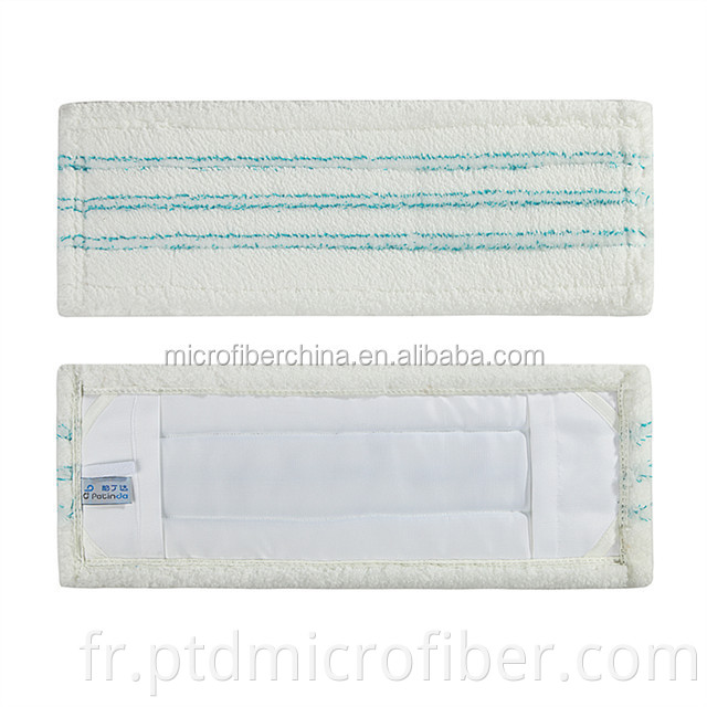 Microfiber scrubbing mop pad